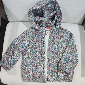 GAP Multicolor Floral Kids Raincoat with Hood